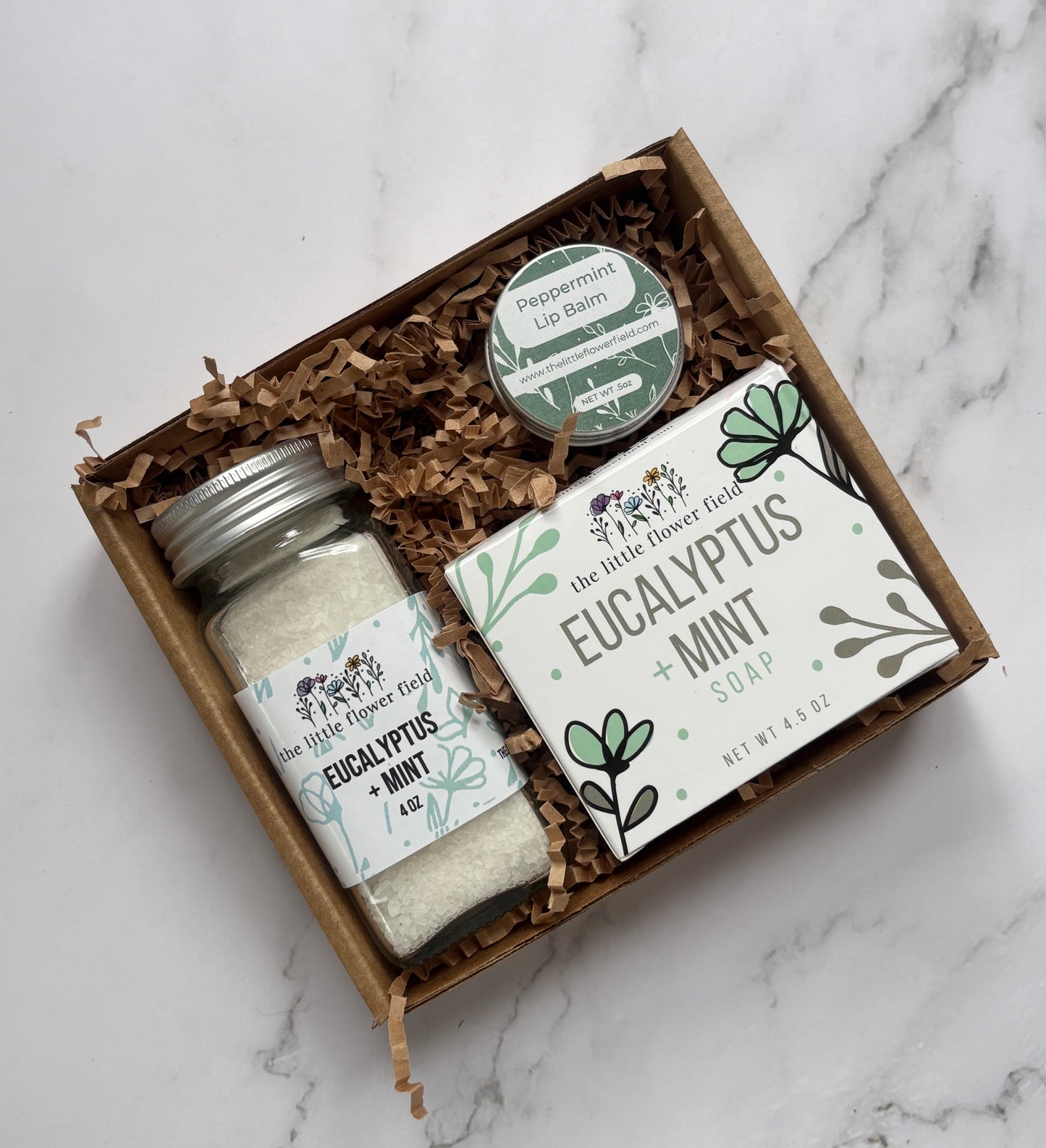 Eucalyptus + Mint Mini Spa Box — Handcrafted Gift Set