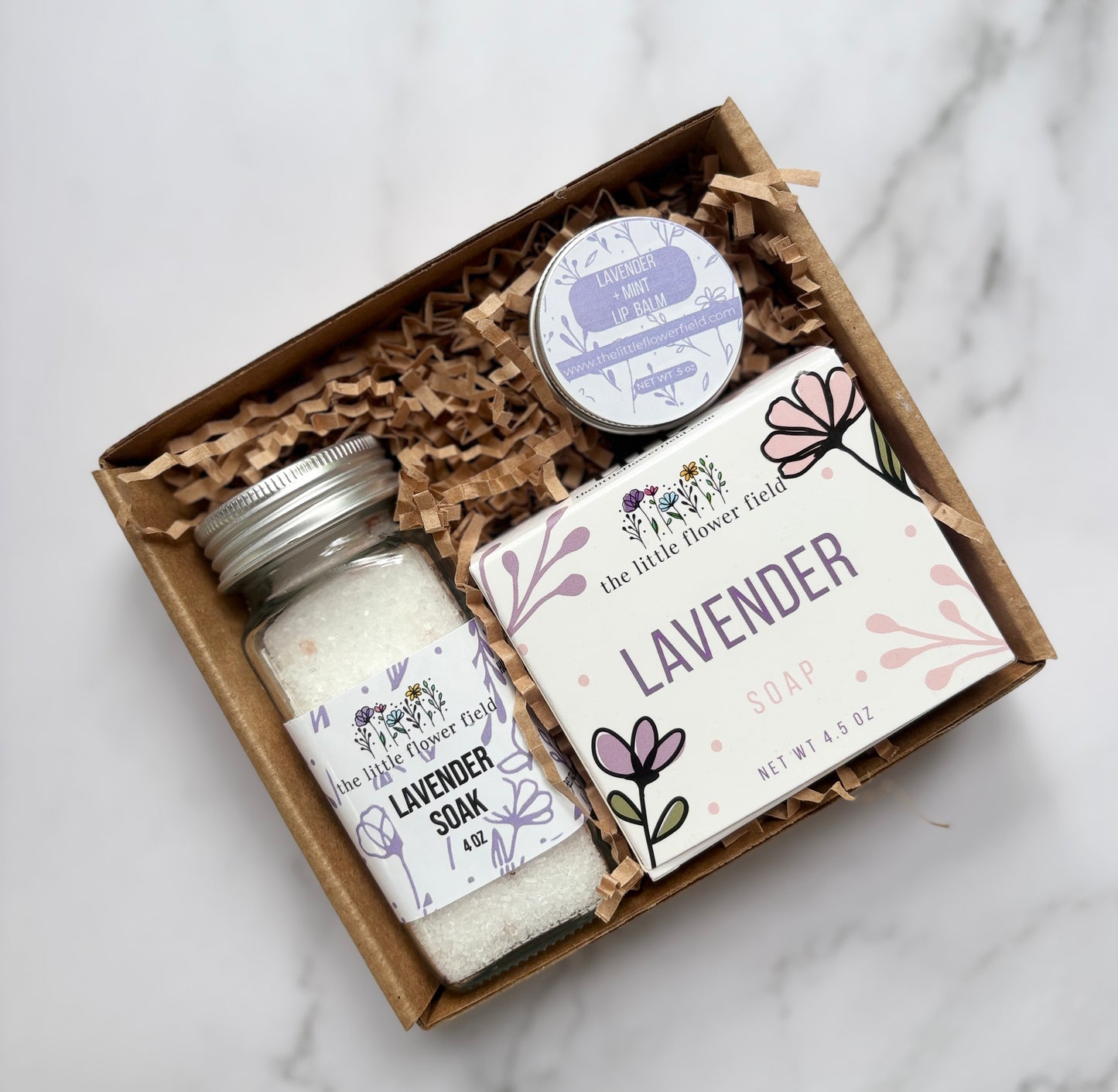 Lavender Mini Spa Box — Handcrafted Gift Set | Small Batch