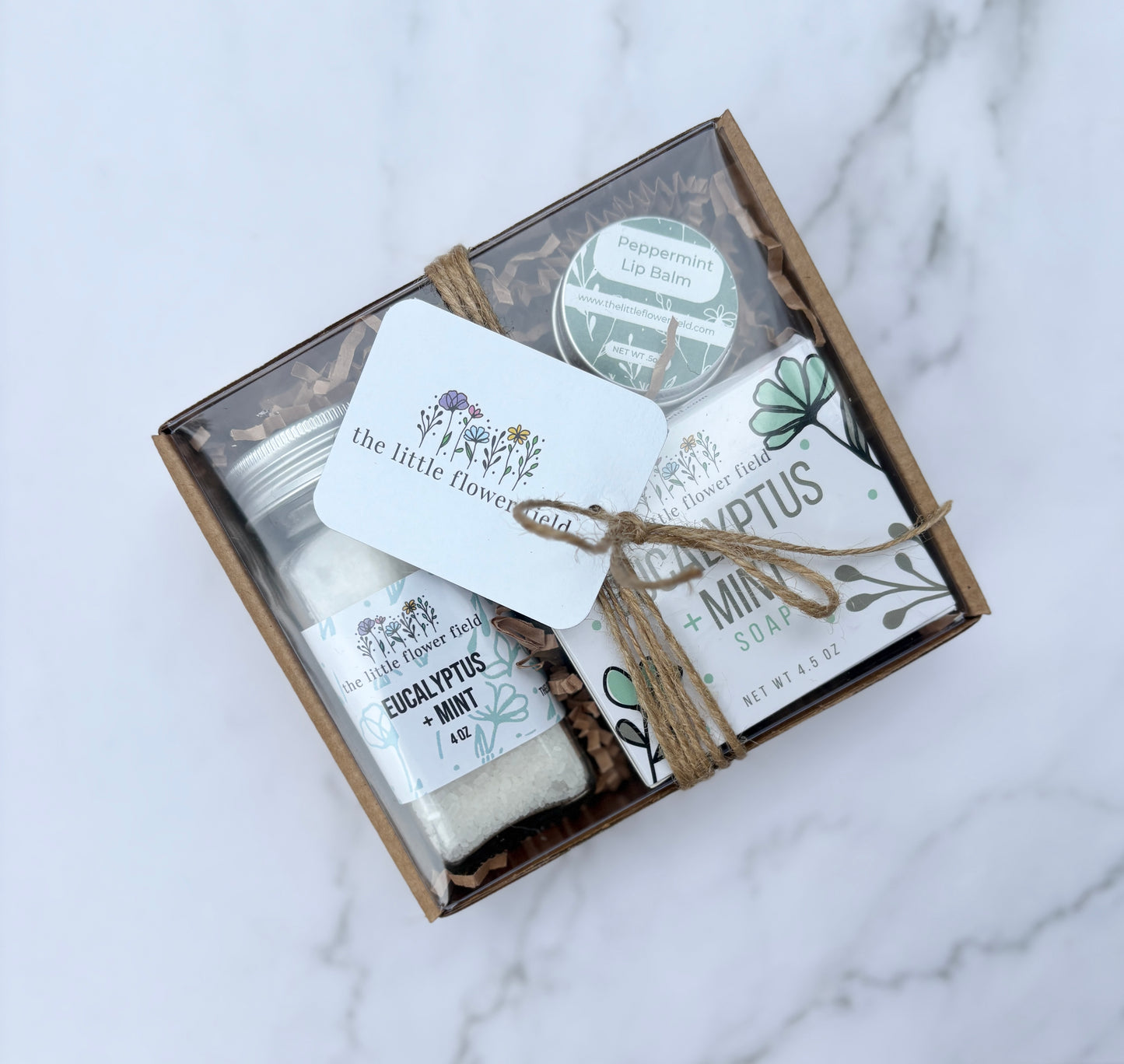 Eucalyptus + Mint Mini Spa Box — Handcrafted Gift Set