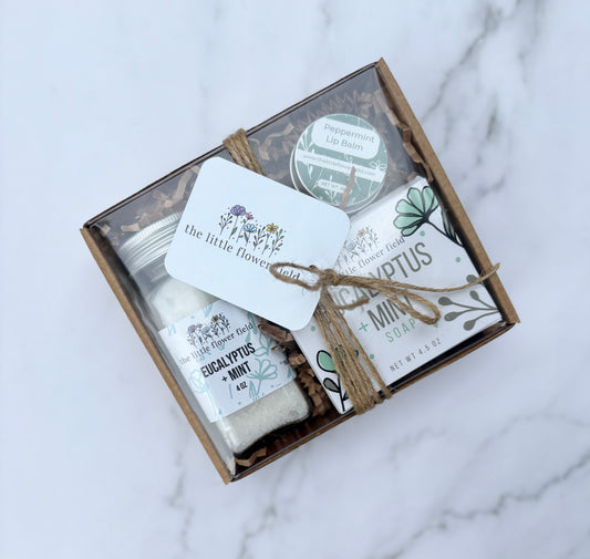 Eucalyptus + Mint Mini Spa Box — Handcrafted Gift Set
