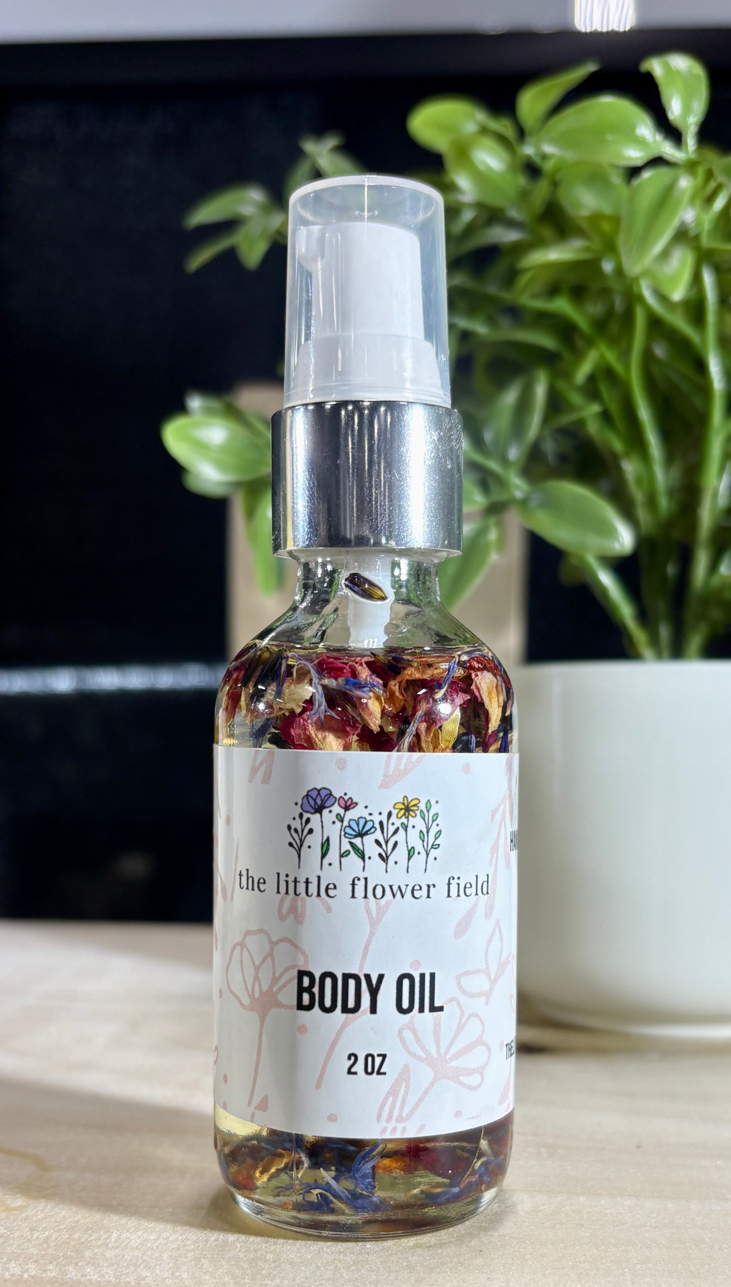 Floral Botanical Body Oil — Sweet Almond, Jojoba & Plum | Small Batch
