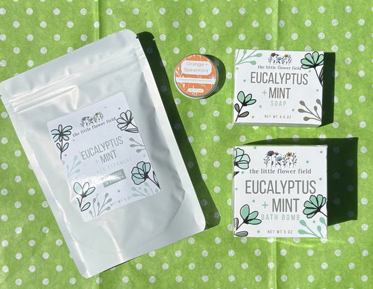 Mother's Day Eucalyptus + Mint Mini Gift Set — Handcrafted
