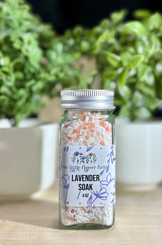 Lavender Bath Soak — Magnesium & Pink Himalayan Salt | Small Batch