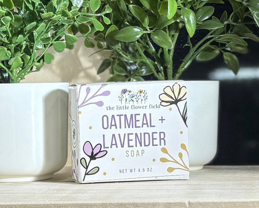 Lavender + Oatmeal Handmade Soap — Gentle & Soothing | Small Batch