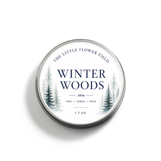 Winter Woods Soy Holiday Candle Tin